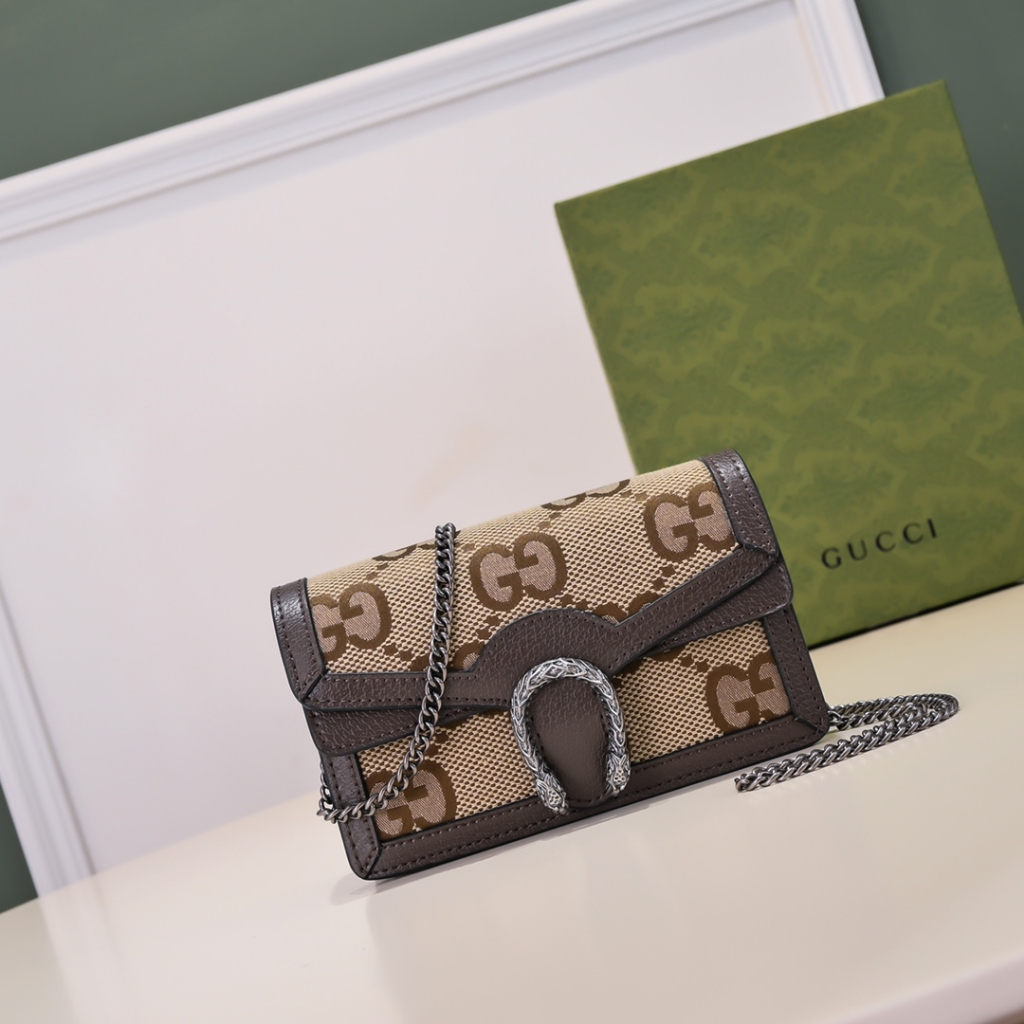 【 พร้อมกล่อง 】 Gucci Dionysus series GG กระเป๋าถือ กระเป๋าสะพายไหล่ ขนาดเล็ก สําหรับผู้หญิง