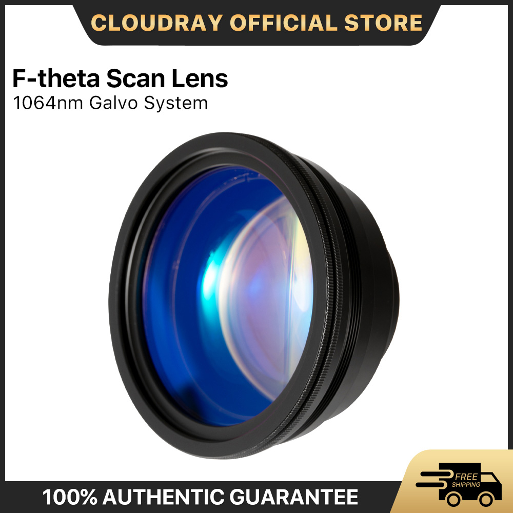 F-theta เลนส์สแกน 1064nm 50x50-300x300 F63-420 มม. สําหรับเครื่องเลเซอร์ออปติคอล 1064nm YAG
