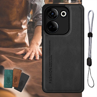 เคสโทรศัพท์มือถือหนัง หรูหรา พร้อมสายคล้อง ปรับได้ สําหรับ Tecno Camon 20 20 Pro CK6 CK7n