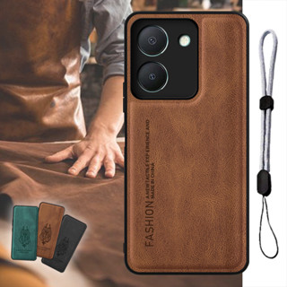 เคสโทรศัพท์มือถือหนัง พร้อมสายคล้อง ปรับได้ หรูหรา สําหรับ VIVO Y36 5G