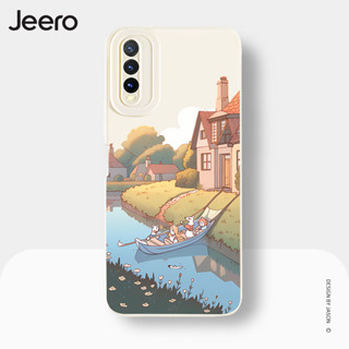 Jeero เคสวีโว่ เคสซิลิโคนนุ่มขอบเหลี่ยมกันกระแทกการ์ตูนตลก เคสโทรศัพท์ VIVO Y3S Y11 Y12 Y12S Y15 Y15S Y15A Y17 Y20 Y20S Y21 Y21T Y33S พลัส HFE2746