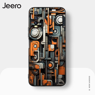 Jeero เคสวีโว่ เคสซิลิโคนนุ่มขอบเหลี่ยมกันกระแทกน่ารักตลก เคสโทรศัพท์ VIVO Y3S Y11 Y12 Y12S Y15 Y15S Y15A Y17 Y20 Y20S Y21 Y21T Y33S พลัส HFE2739