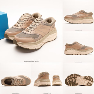 Hoka ONE ONE Bondi L รองเท้าวิ่ง สีน้ําตาล สําหรับผู้ชาย ผู้หญิง