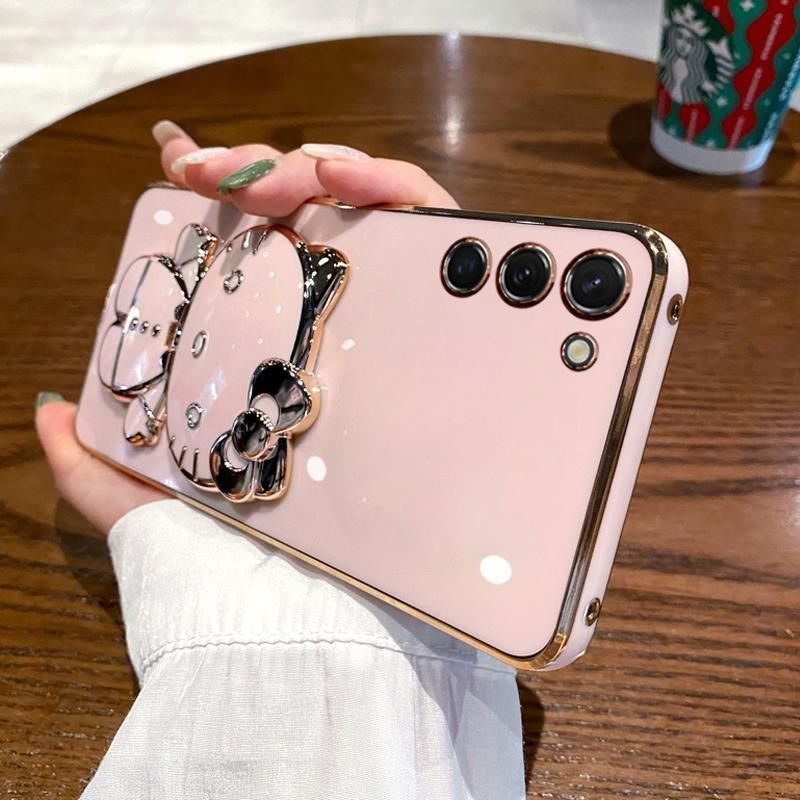 Samsung Galaxy s20 fe s20 s21 s21 fe s21 plus s21 ultra s22 s22 plus s22 pro s22 ultra s23 s23 fe s23 + s23 ultra s24 plus s24 ultra 5Gเคสโทรศัพท์ซิลิโคนกันกระแทกกระจกแต่งหน้าสุภาพสตรี เคส
