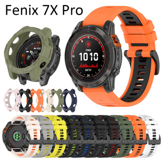 ใหม่ สายนาฬิกาข้อมืออัจฉริยะ สองสี สําหรับ Garmin Fenix 7s 7 7X pro epix pro 2023