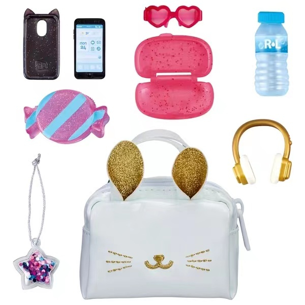 Shopkins Real Littles Handbags Series 3-White Cat Shopkins กระเป๋าถือ ลายแมวขาว 3 ตัว