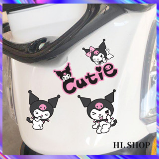 SANRIO Hl สติกเกอร์ ลายการ์ตูน Kuromi น่ารัก กันน้ํา สําหรับติดตกแต่งรถยนต์ โทรศัพท์มือถือ โน้ตบุ๊ก คอมพิวเตอร์