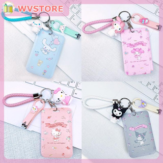 [WV] ใหม่ Sanrio กระเป๋าใส่บัตร อเนกประสงค์ สําหรับนักเรียน บัตรรถบัส หนังสือยืม บัตรรถบัส โรงเรียน