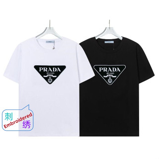 5005 PRAD เสื้อยืดคู่รัก แฟชั่น สําหรับผู้หญิง M-XXXL