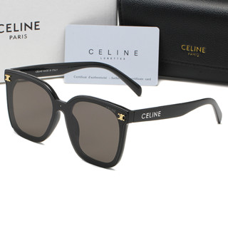 แว่นตากันแดด Celine uv400 เหมาะกับการขี่จักรยานกลางแจ้ง สไตล์คลาสสิก แฟชั่นเรโทร สําหรับผู้ชาย และผู้หญิง