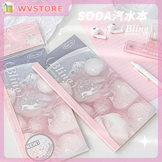 [WV] Rosyposy Soda Soda สมุดโน้ตแฟชั่น แบบพกพา หลากสีสัน