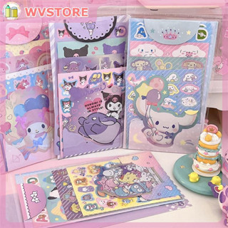 [WV] Sanrio การ์ตูนตัวอักษร Kulomipacha สุนัขสติ๊กเกอร์ชุด 8 ชุด