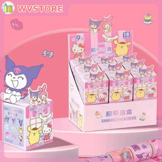 [WV] Sanrio Kuromi เทปสติกเกอร์ สําหรับติดตกแต่งสมุด โรงเรียน และสํานักงาน