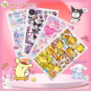 SANRIO [WV] สติกเกอร์โน้ตบุ๊ก ลายซานริโอ้ ซินนาม่อนโรล เมโลดี้ พูริน