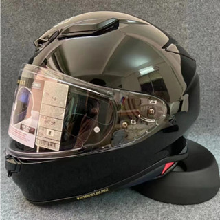 Shoei Z8 หมวกกันน็อค แบบเต็มหน้า สีดําแวววาว สําหรับขี่รถจักรยานยนต์