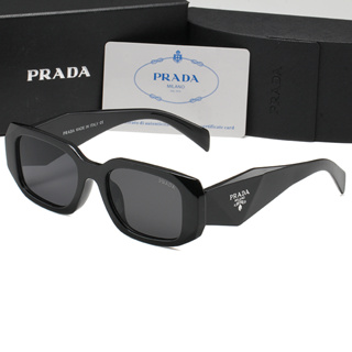 PRADA ใหม่ แว่นตากันแดดแฟชั่น หรูหรา เหมาะกับการขี่จักรยานกลางแจ้ง สําหรับผู้ชาย ผู้หญิง uv400 pilot