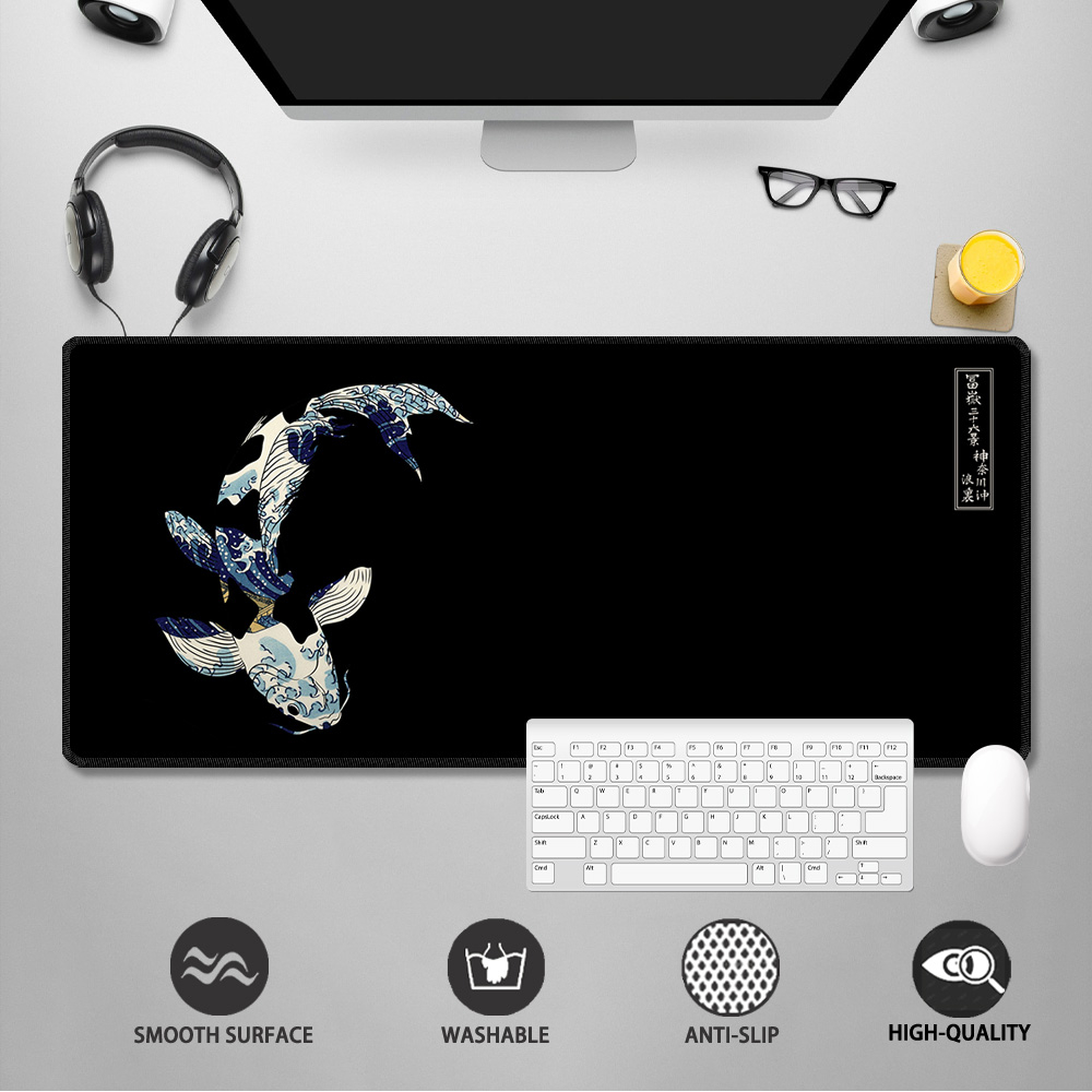 The Great Wave - The Great Koi แผ่นรองเมาส์ กันน้ํา