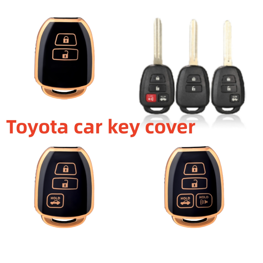 2/3/4ปุ่ม เคสกุญแจรีโมทรถยนต์ สําหรับ toyota Vios Yaris ativ