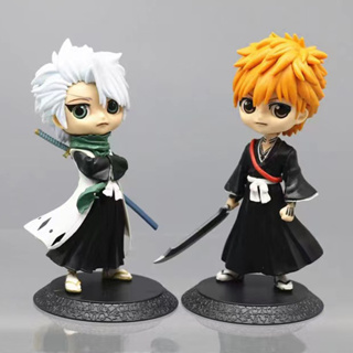 โมเดลฟิกเกอร์ PVC อนิเมะ Janpan Bleach Kurosaki Ichigo Hitsugaya Toushirou Q Posket ขนาด 18 ซม. ของเล่นสําหรับเด็ก