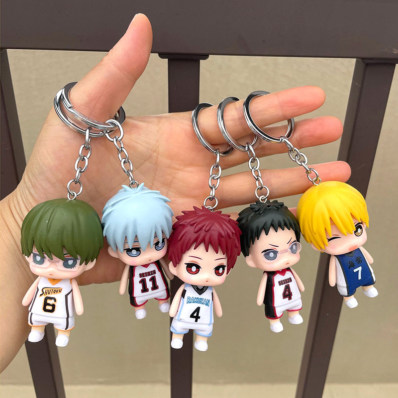 โมเดลฟิกเกอร์ PVC อนิเมะ Kuroko's Basketball Kuroko Tetsuya Kagami Taiga Hyuga Junpei Q version ขนาด 7 ซม. ของเล่นสะสม สําหรับเด็ก 9 ชิ้น ต่อชุด