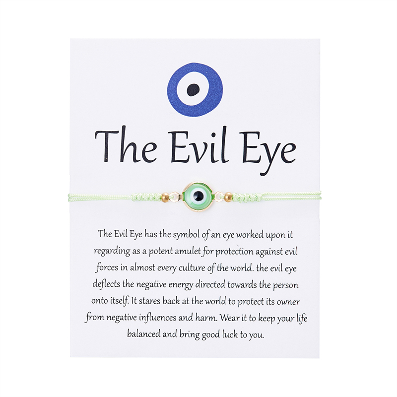 สร้อยข้อมือมือถัก Benge Evil Eye สไตล์โชคลาภ เหมาะสำหรับทั้งผู้ชายและผู้หญิง ใช้ในงานปาร์ตี้และเป็นของขวัญ - รูปที่ 6