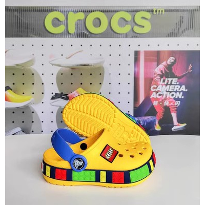 Crocs ของแท้ เด็กผู้ชาย เลโก้ รองเท้าแตะเด็กผู้หญิง 12088