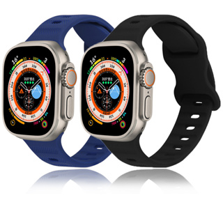 สายนาฬิกาข้อมือ ซิลิโคนนิ่ม แบบเปลี่ยน สําหรับ iWatch Band Ultra 8 SE 7 Series 49 มม. 45 มม. 41 มม. 44 มม. 40 มม. iWatch 6 5 4 3