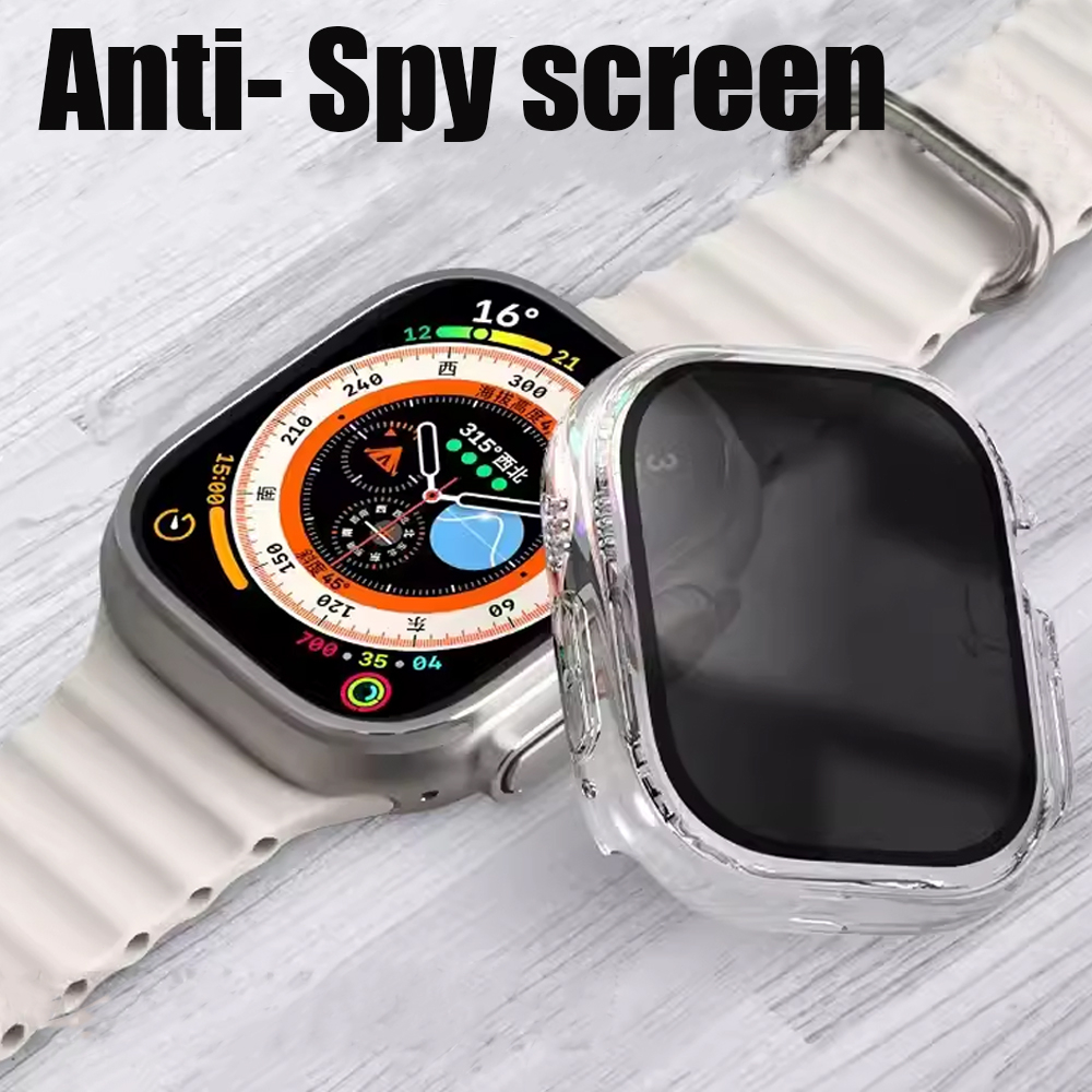 เคสฟิล์มกระจกนิรภัยกันรอยหน้าจอ 49 มม. กันแอบมอง สําหรับ iWatch Ultra 49 มม. SERIES 8 7 6 SE 5 4