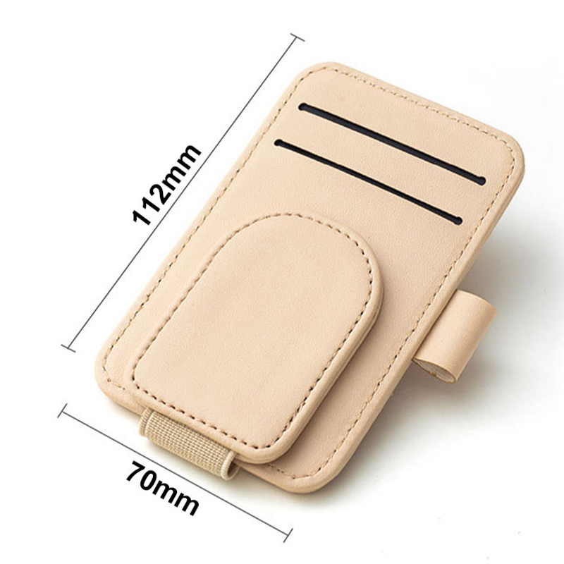 Seametal ที่บังแดดรถยนต์ ที่ใส่แว่นกันแดดในรถยนต์ ที่บังแดด แว่นตา ที่ยึดในรถยนต์ คลิปแม่เหล็ก การ์ดตั๋ว ที่เก็บหนัง ยึดปากกา เคสแว่นตา อุปกรณ์เสริมในรถยนต์ - รูปที่ 6