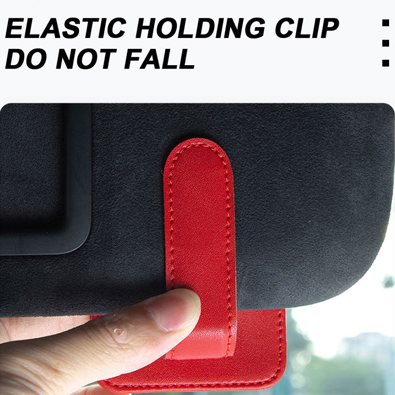 Seametal ที่บังแดดรถยนต์ ที่ใส่แว่นกันแดดในรถยนต์ ที่บังแดด แว่นตา ที่ยึดในรถยนต์ คลิปแม่เหล็ก การ์ดตั๋ว ที่เก็บหนัง ยึดปากกา เคสแว่นตา อุปกรณ์เสริมในรถยนต์ - รูปที่ 3