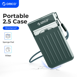 Orico เคสฮาร์ดไดรฟ์ภายนอก USB C 6Gbps HDD 2.5 นิ้ว SATA เป็น USB 3.1 สําหรับ SSD HDD 2.5 นิ้ว รองรับ UASP(M25)