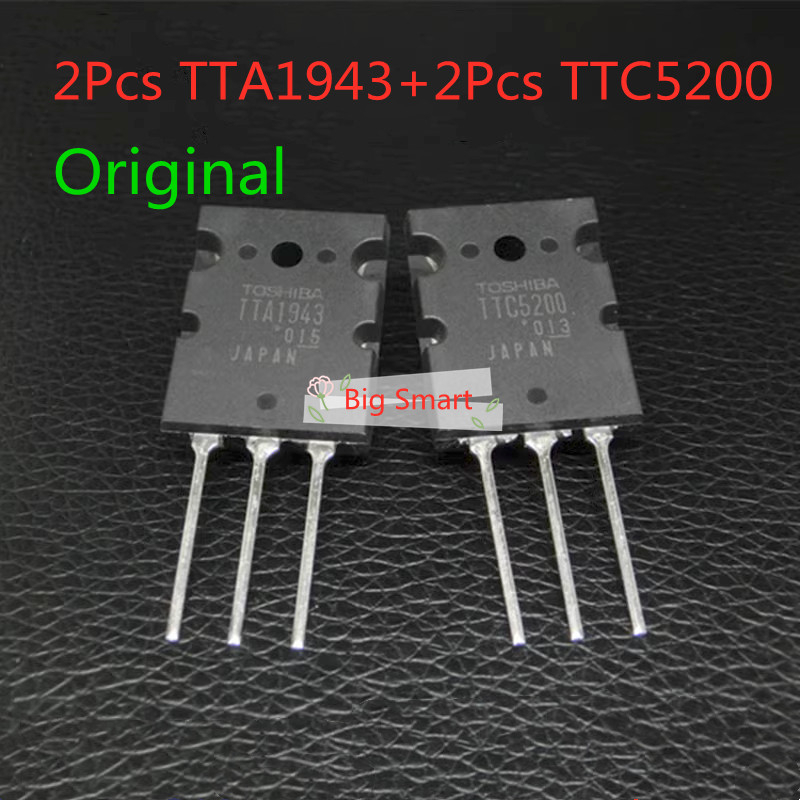หลอดขยายเสียง พลังงานสูง TTA1943 TTC5200 TO-3PL A1943 C5200 2SA1943 2SC5200 4 ชิ้น