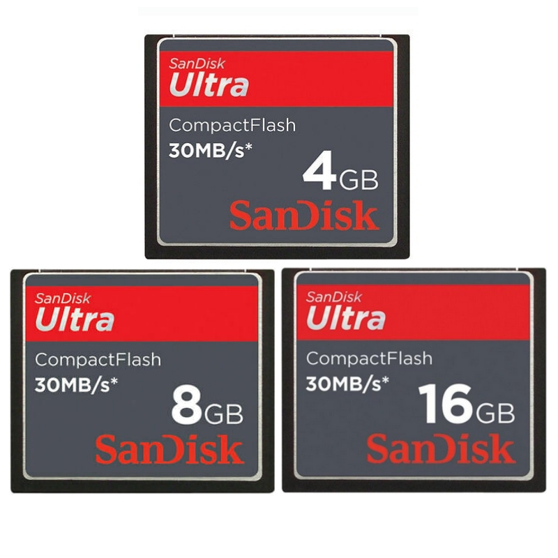 การ์ด CF ดั้งเดิม 4GB 8GB 16GB แฟลชขนาดกะทัดรัด 30Mb/s CF Ultra การ์ดหน่วยความจําสําหรับกล้อง