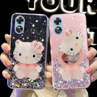 พร้อมส่ง เคสโทรศัพท์ OPPOA58 OPPOA98 OPPOA78 มือถือแบบนิ่ม ใส ลายท้องฟ้ากลางคืน พร้อมกระจกแต่งหน้า แฟชั่น สําหรับ OPPO A58 4G A98 5G A78 4G 5G A57 2022 A77s A17 A17k A77 A96 A76 ออปปอปปี้A58