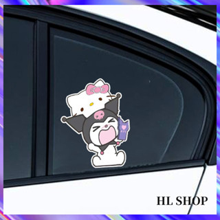 Hl สติกเกอร์ ลายการ์ตูน Sanrio น่ารัก กันน้ํา สําหรับติดตกแต่งรถยนต์ รถจักรยานยนต์ โทรศัพท์มือถือ โน้ตบุ๊ก