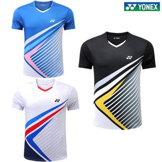 เสื้อผ้าแบดมินตัน ใหม่ แขนสั้น Yonex แห้งเร็ว ระบายอากาศ ชุดกีฬา เสื้อผ้าเด็ก ฝึกซ้อม ชุดทีม