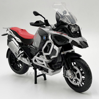 โมเดลรถจักรยานยนต์ 1:12 Diecast BMW R1250 GS พร้อมเสียง และไฟ