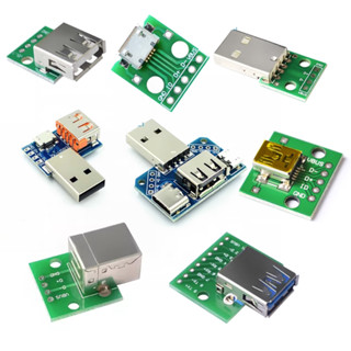 อะแดปเตอร์แปลง Mini Micro USB เป็น DIP Type A ตัวเมีย ตัวผู้ USB สําหรับบอร์ด PCB 2.54 มม. DIY 5 ชิ้น สําหรับโมดูล Arduino