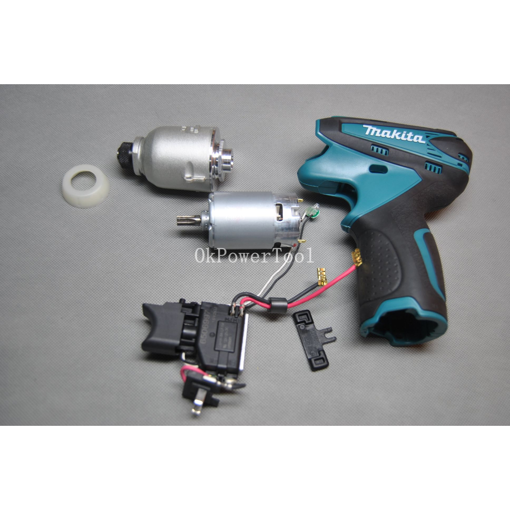 Makita makita อุปกรณ์เสริมดั้งเดิม TD090DWE 10.8V มอเตอร์ไขควงกระแทกแบบชาร์จไฟได้
