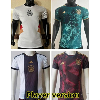 เสื้อกีฬาแขนสั้น ลายทีมชาติฟุตบอลชั้นนํา Germany Maillots 2022 2023 ชุดเยือน สไตล์ยุโรป