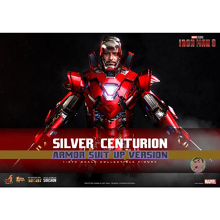 Hot Toys Iron Man 3 MMS618D43 Silver Centurion (Armor Suit Up Ver.) 1/6th Scale Collectible Figure