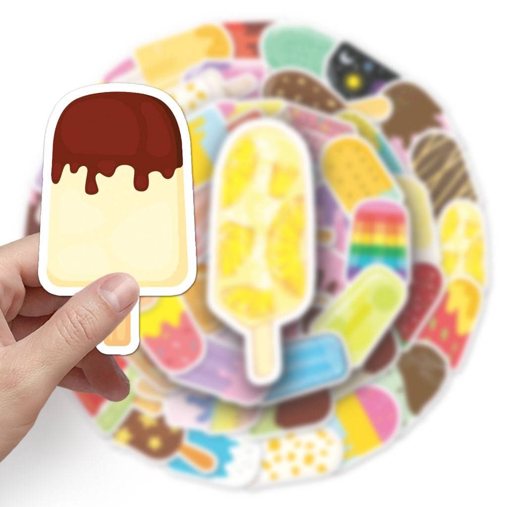 50pcs น้ําแข็งที่มีสีสัน lolly Icecream รูปที่ 7