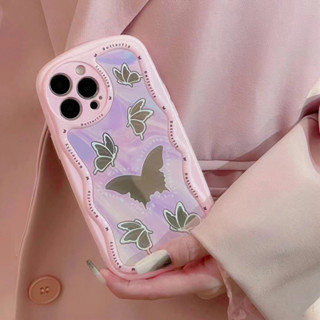 เคสโทรศัพท์มือถือกระจก ลายผีเสื้อ สําหรับ iPhone 11 12 12pro 12promax 13 13pro 13promax 14 14pro max