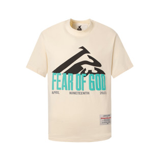 Fog RRR123 เสื้อแขนสั้นลําลอง พิมพ์ลายตัวอักษร FEAR OF GOD แฟชั่นฤดูร้อน