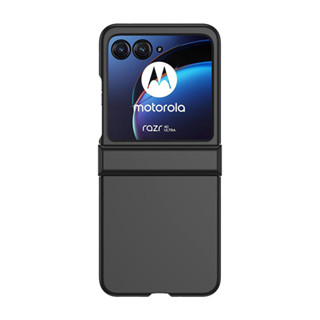 Moto RAZR 40 Ultra เคสโทรศัพท์ พร้อมตัวป้องกันบานพับ, กระจกนิรภัยเสริม, RAZR40 U เคสป้องกันสีทึบ บางเฉียบ, ป้องกันรอยขีดข่วน ป้องกันการหล่น ฝาหลังแข็ง - 10 สี