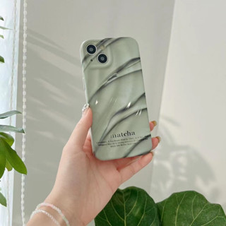 เคสโทรศัพท์มือถือ Tpu แบบนิ่ม ลายมัทฉะ สําหรับ iPhone 12pro 11 14 14promax 14pro 13pro