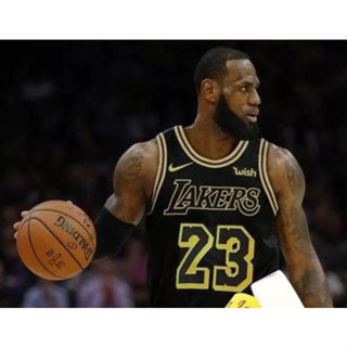 เสื้อกีฬาบาสเก็ตบอล ลายทีม Lakers NBA James 2024 23 #