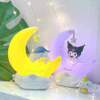 โคมไฟ LED รูปตัวละคร Sanrio Cinnamoroll Kuromi สวยงาม เหมาะกับของขวัญ สําหรับตกแต่ง