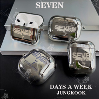 SAMSUNG Seven Jungkook JK เคสหูฟัง โลหะ แบบนิ่ม พร้อมพวงกุญแจ จี้ Bangtan Boys BTS-7 สําหรับ Airpods Pro2 2022 gen 3 Buds live pro Buds 2 2pro 2022