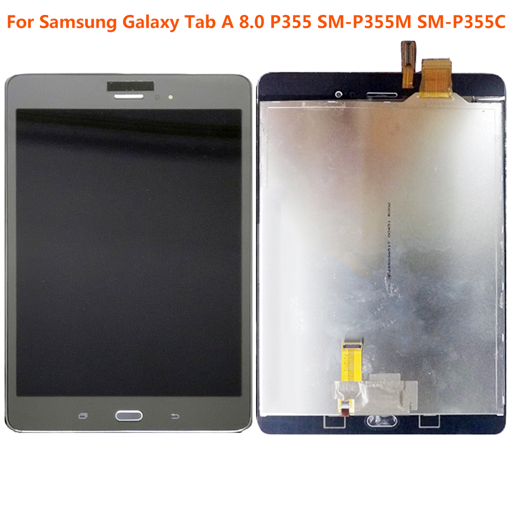 สําหรับ Samsung Galaxy Tab A 8.0 P355 LCD SM-P355M SM-P355C จอแสดงผล LCD Touch Screen Digitizer Asse